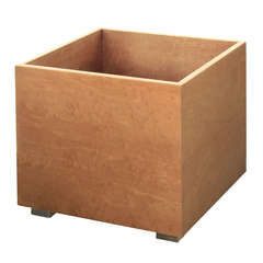 Planter in Lacquered Birds Eye Maple by Saporiti