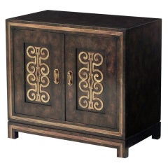 Cabinet with Brass Decoration by Mastercraft