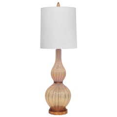 Exceptional Hand-blown Glass Lamp by Seguso