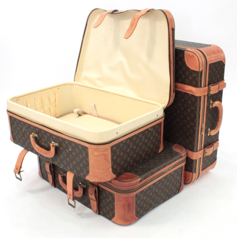 Set of 3 Louis Vuitton Suitcases at 1stDibs