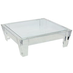 Vintage Extraordinary Lucite Coffee Table by Jeffrey Bigelow