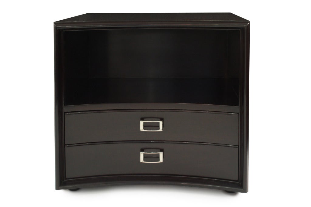 Pair of Elegant Bedside Tables by Paul Frankl