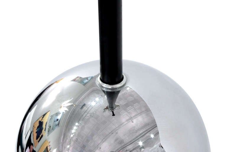 American Stacked Chrome Sphere Floor Lamp