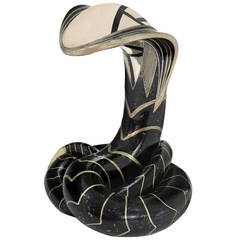 "Cobra" Sculpture in Hammered Bronze by Roberto Estevez 2