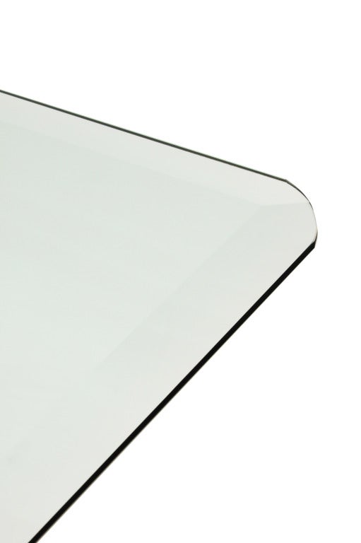 glass table base