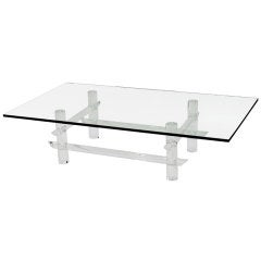 Coffee Table in Lucite by Les Prismatiques Coffee Table in Lucite by Les Prismatiques