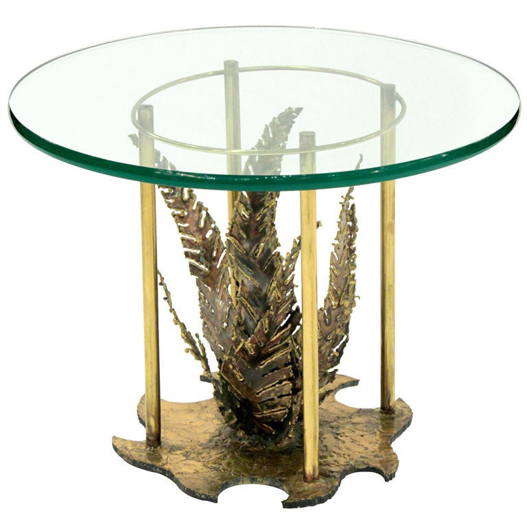 Studio Made Bronze "Fern Table" by Silas Seandel