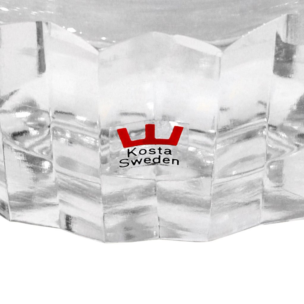 Swedish Crystal Table Lamp with Internal Illumination by Kosta Boda For Sale