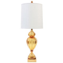 Exceptional Handblown Glass Table Lamp by Seguso