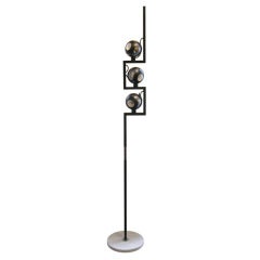 Floor Lamp with Magnetized Spheres by Angelo Lelli