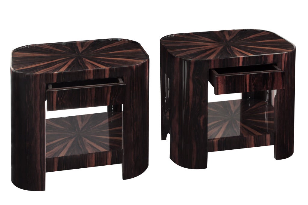 Pair of Night Star Bedside Tables by Evan Lobel