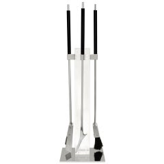 Lucite Fireplace Tool Set by Albrizzi