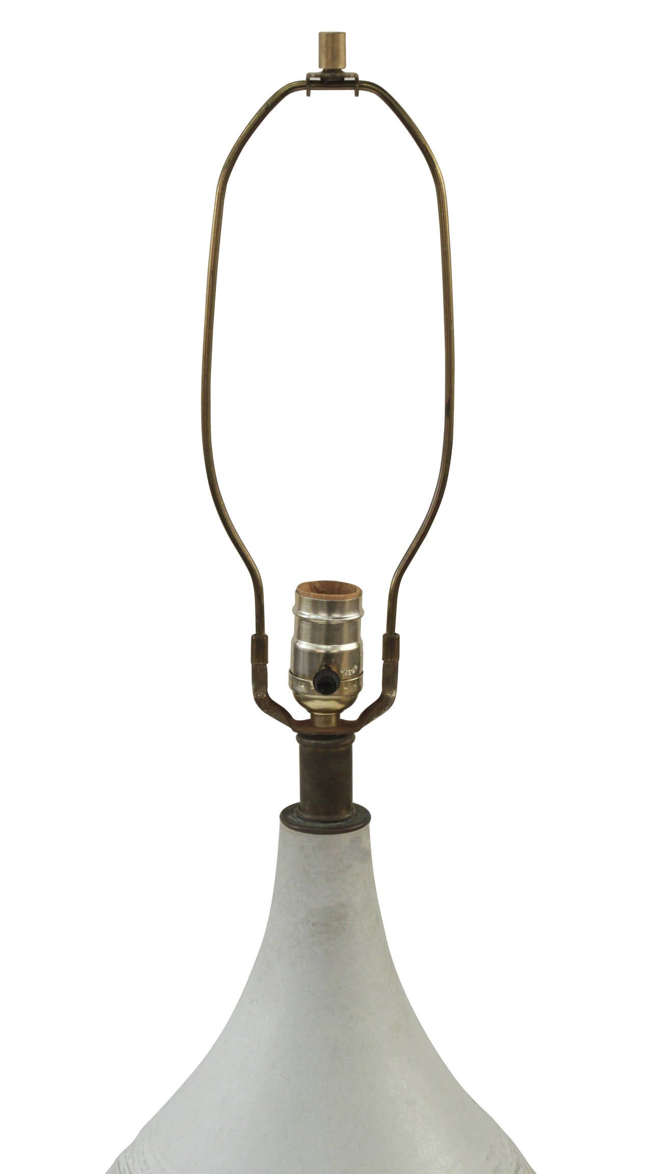 American Hand-Thrown Ceramic Table Lamp by Lee Rosen for Design Technics