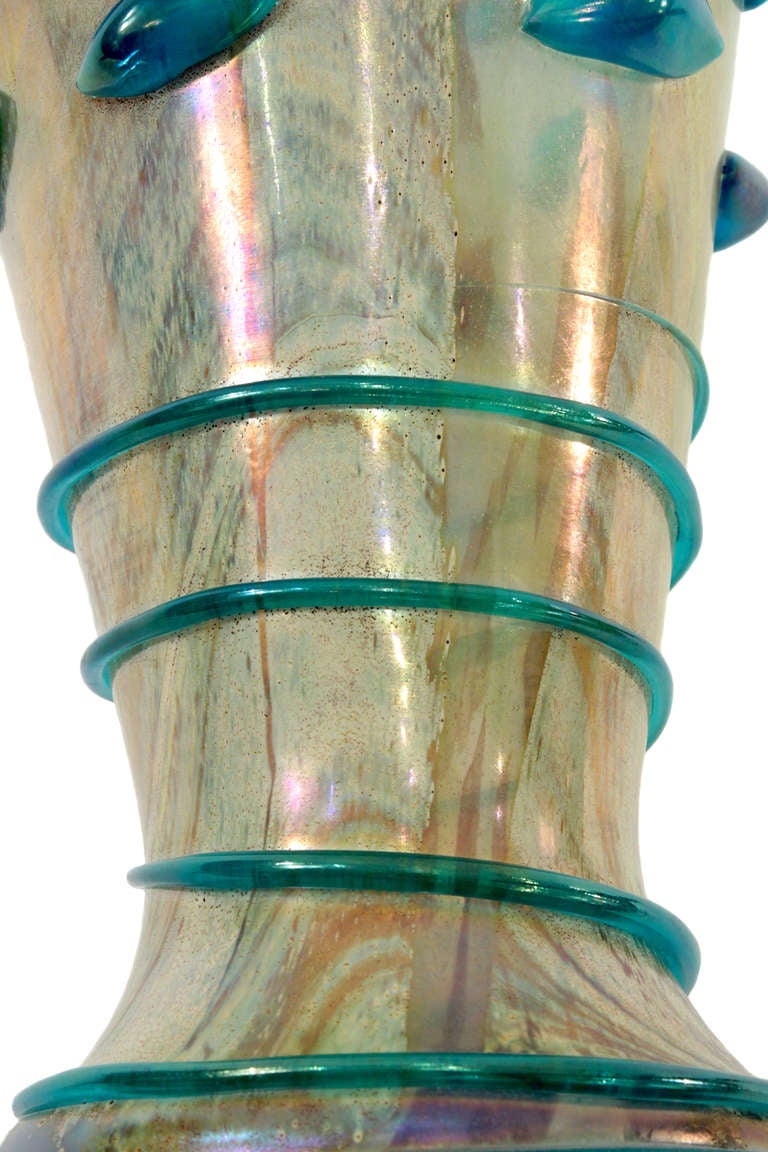 Large Handblown Glass Vase by  A.V.E.M. In Excellent Condition In New York, NY