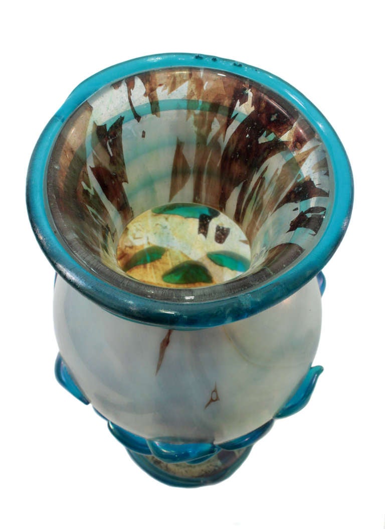 Italian Large Handblown Glass Vase by  A.V.E.M.