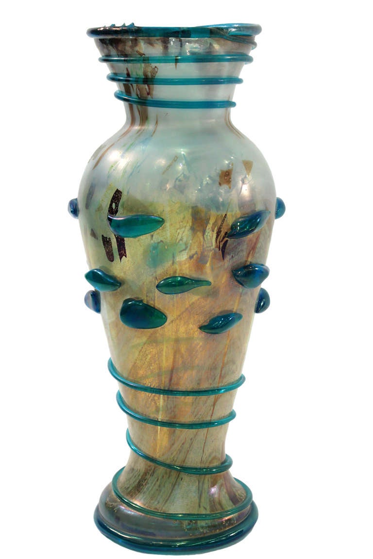 Mid-Century Modern Large Handblown Glass Vase by  A.V.E.M.