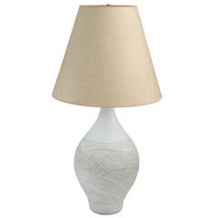 Hand-Thrown Ceramic Table Lamp by Lee Rosen for Design Technics