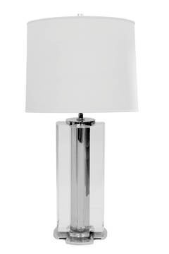 Sculptural Lucite Block Table Lamp in the Manner of Karl Springer 4