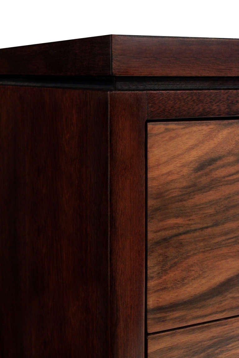 Chest of Drawers in French Walnut by Edward Wormley In Excellent Condition In New York, NY