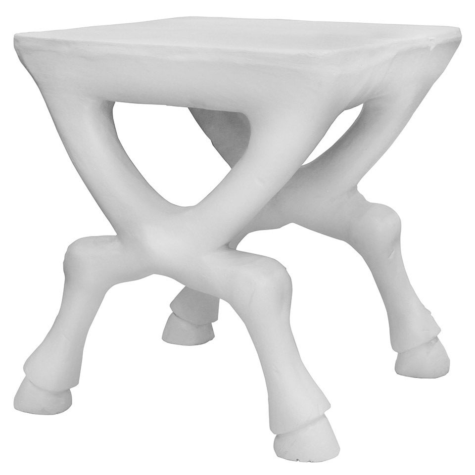 Hoofed Table in Plaster by John Dickinson
