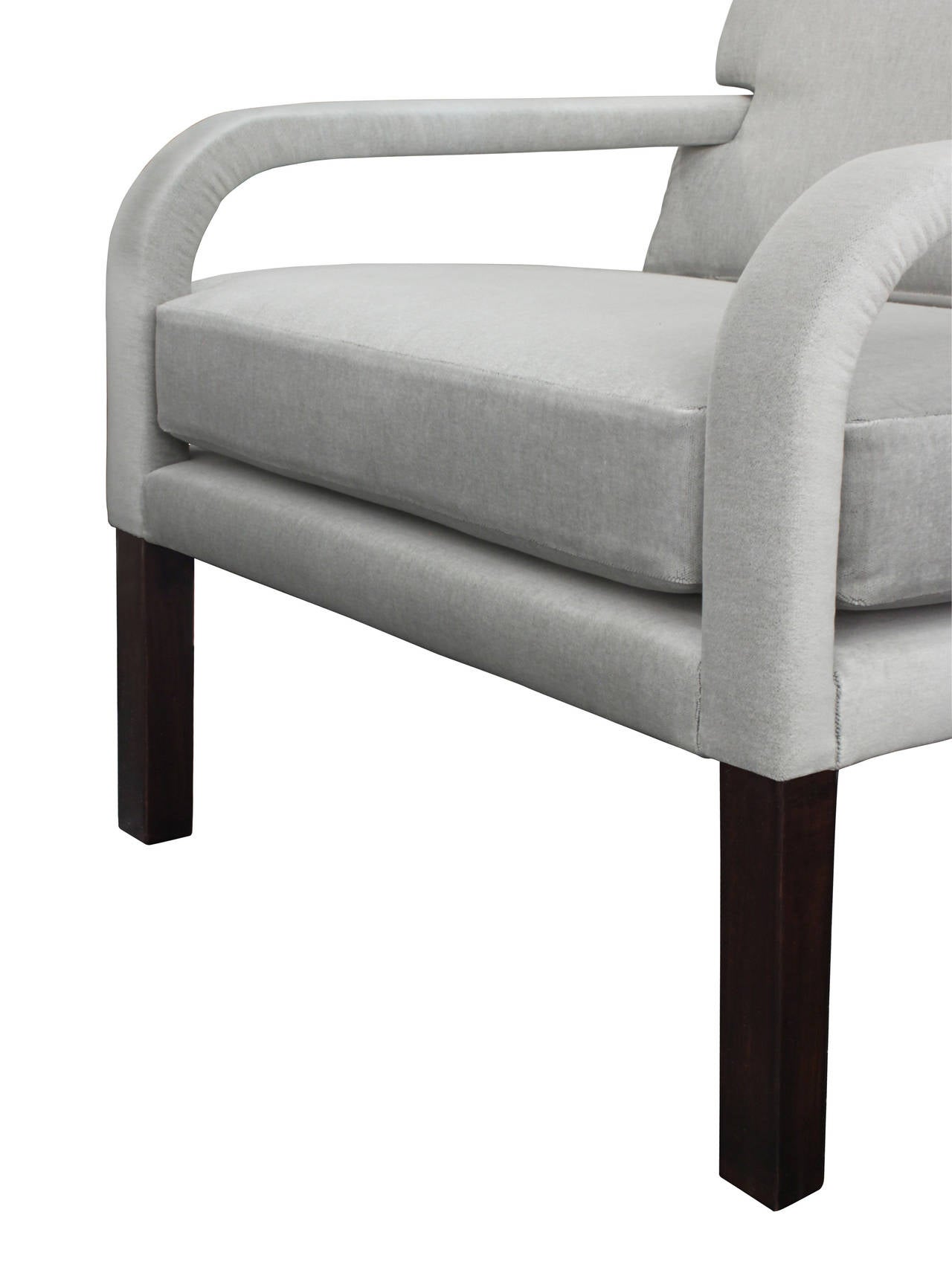 Chair and Ottoman with Upholstered Arms by Directional Furniture 1