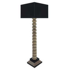 Sculptural Floor Lamp in Bronze 8