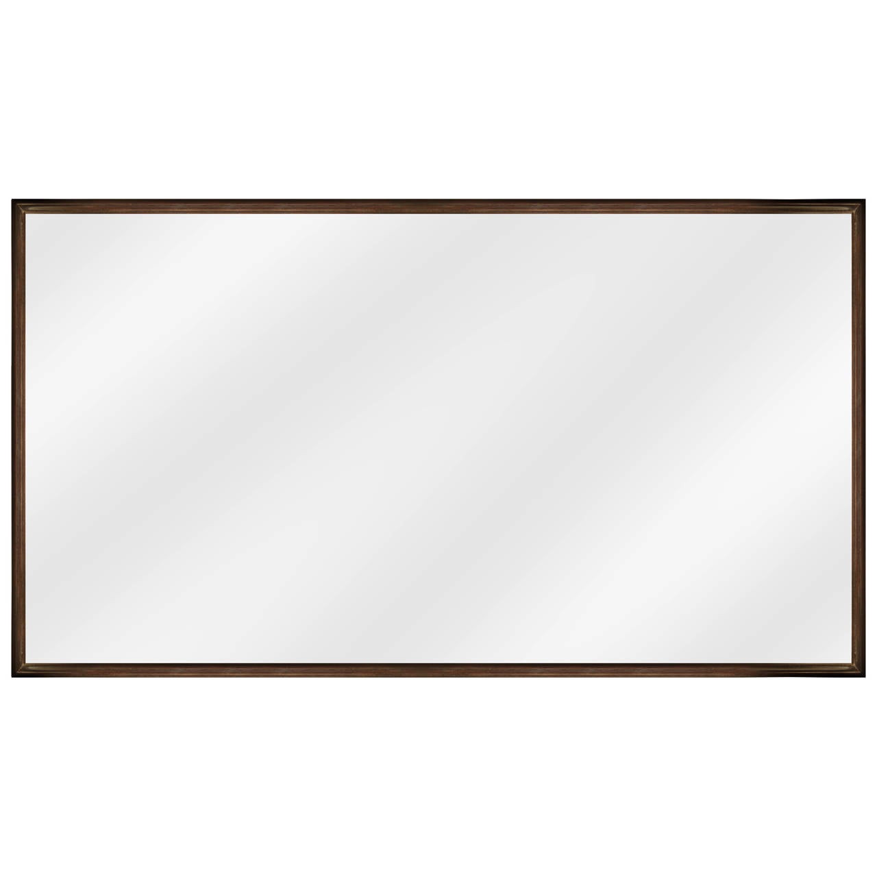 Large Vintage Walnut Framed Mirror by T.H. RobsjohnGibbings at 1stDibs