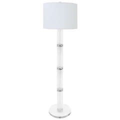 Elegant Floor Lamp in Lucite