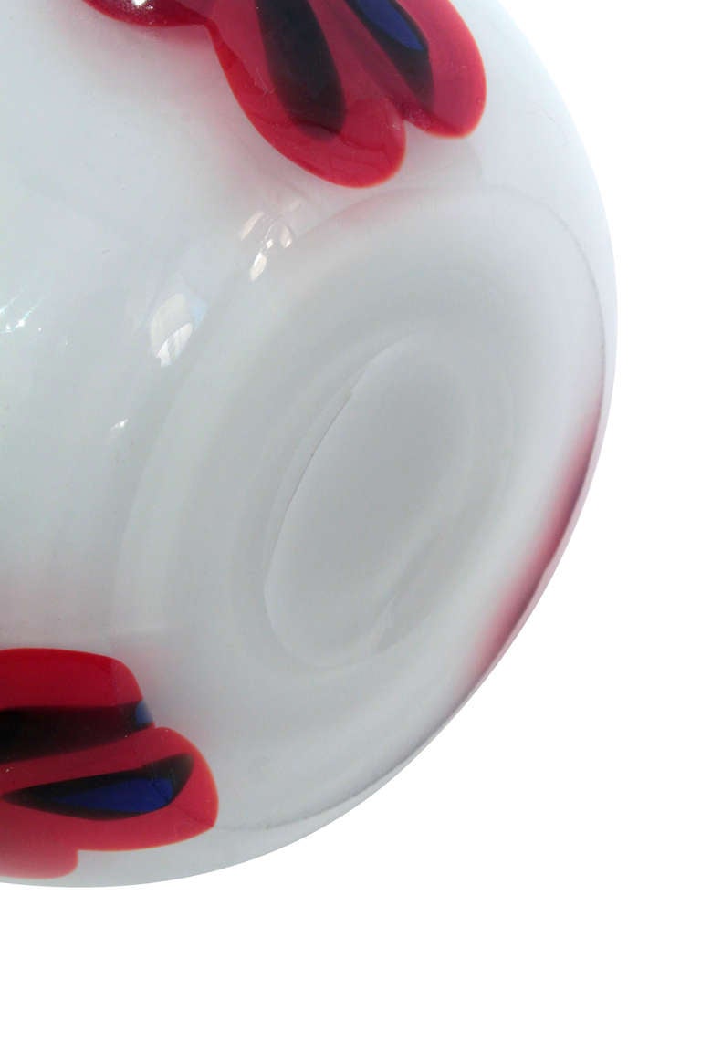 Handblown Glass Vase by Anzolo Fuga In Excellent Condition For Sale In New York, NY