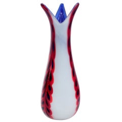 Handblown Glass Vase by Anzolo Fuga