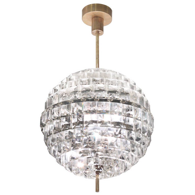 Spectacular Crystal Sphere Chandelier at 1stDibs spectacular sphere