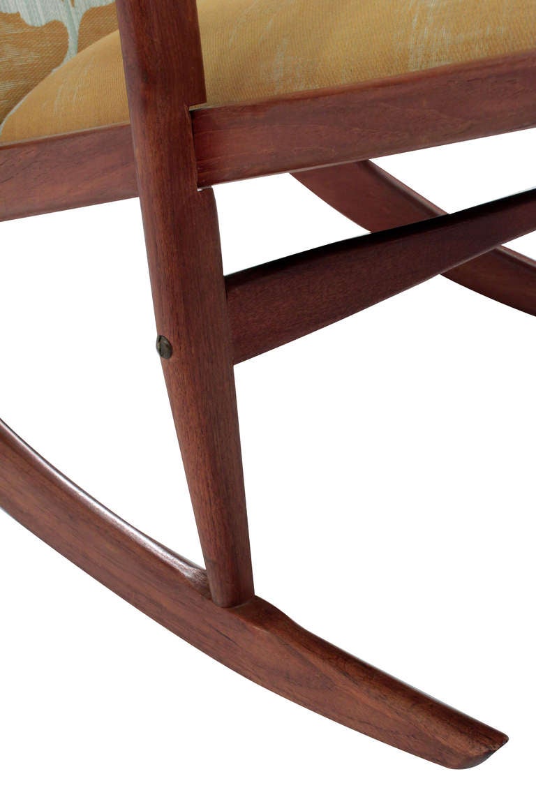 Danish Sculptural Rocker in Teak by Soren Georg Jensen