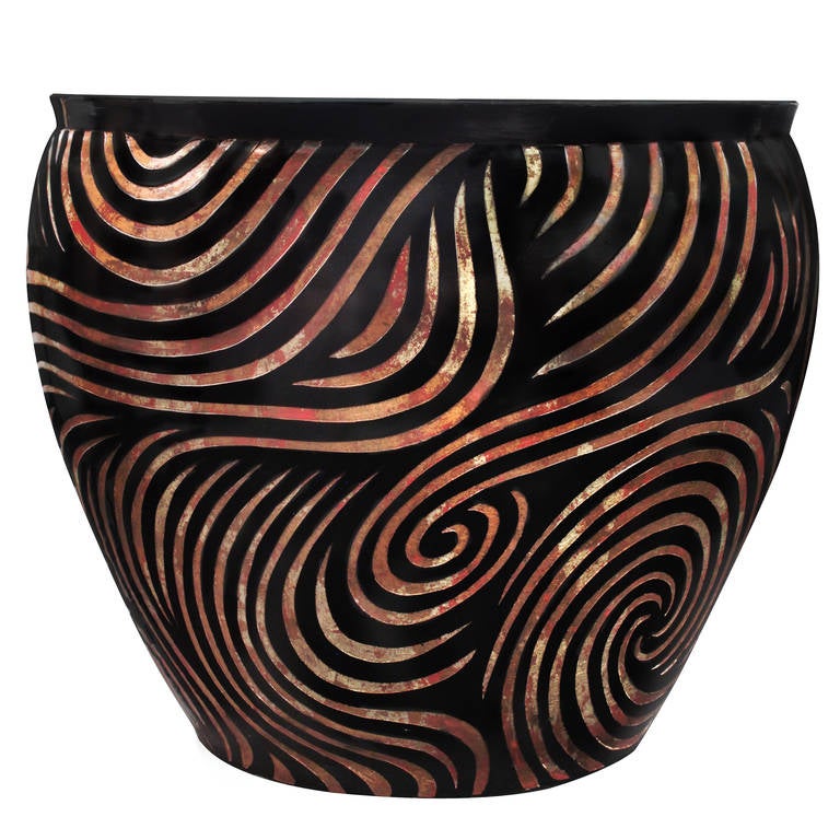 Beautiful "Coromandel" Planter by Karl Springer