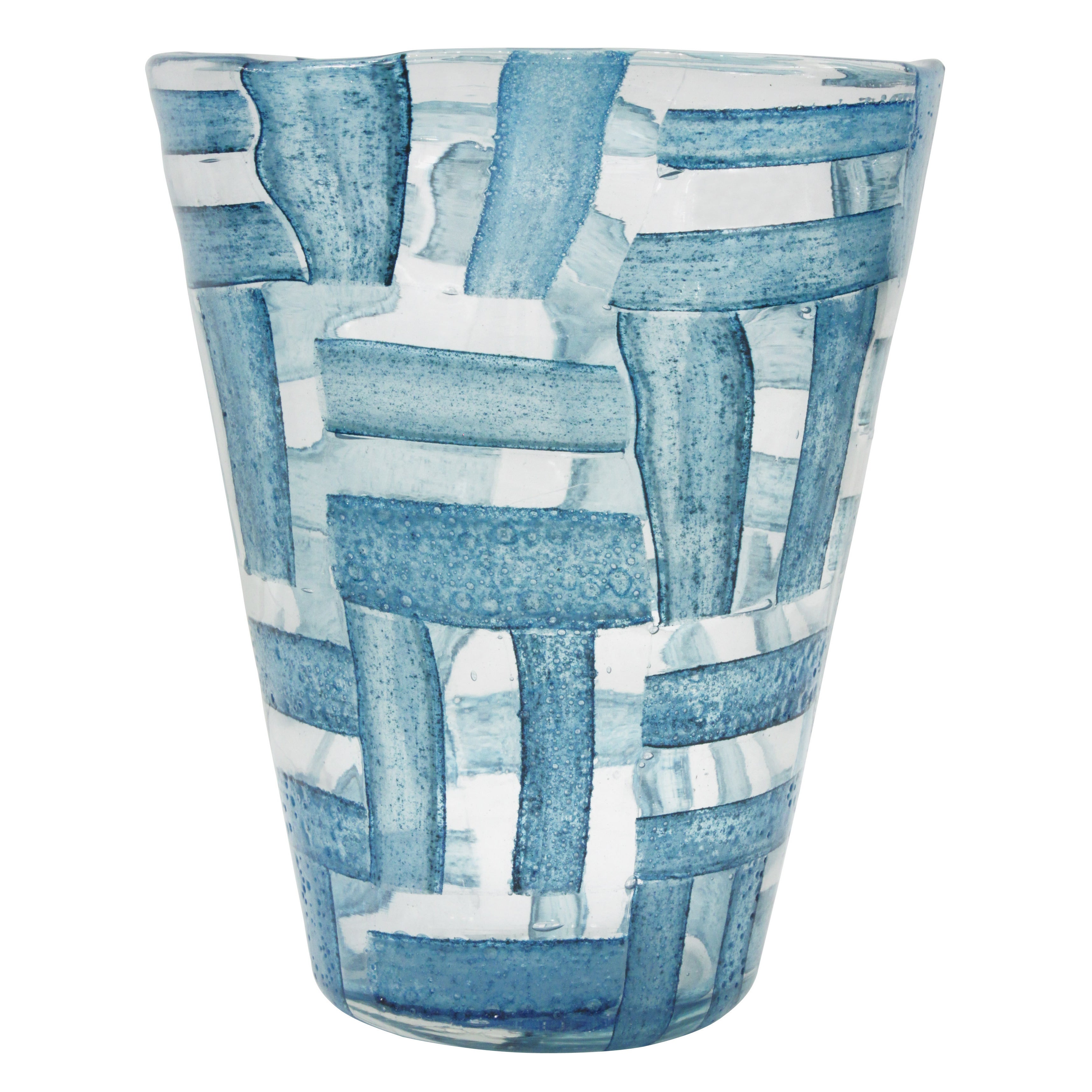 Rare Handblown Glass "Alterni" Vase by Ercole Barovier