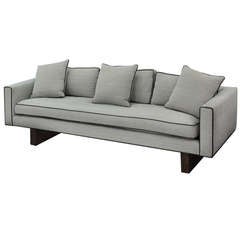 Clean Line Sofa with Ash Slab Legs by Harvey Probber
