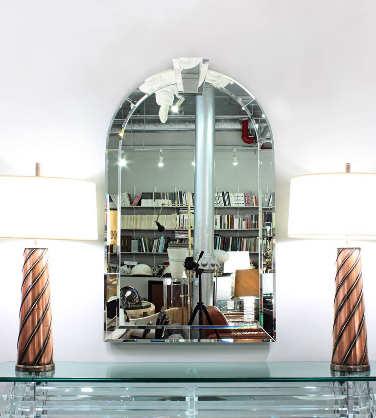 20th Century Art Deco Style Mirror in the manner of Karl Springer