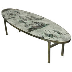 Rare "Ming Coffee Table" by Philip and Kelvin Laverne