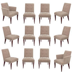 Set of 12 Eaton Dining Chairs by John Hutton for Donghia