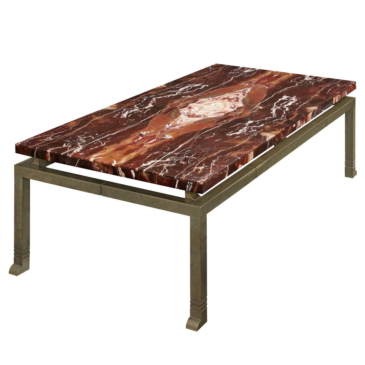 "Athena" Cocktail Table with Beautiful Marble Top by Lorin Marsh For ...