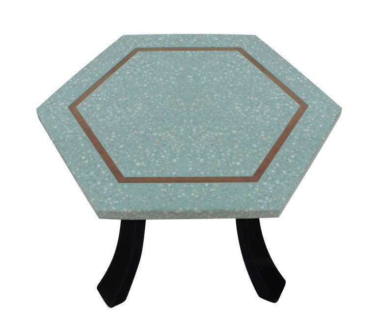 Pair of Occasional Tables with Terrazzo Tops by Harvey Probber
