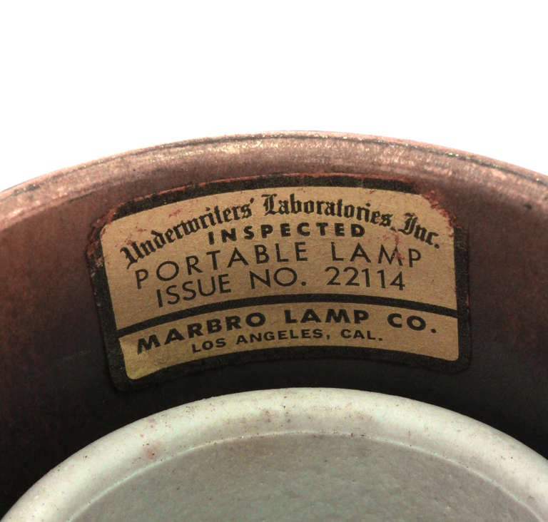 Milieu du XXe siècle Lampe de bureau en verre soufflé à la main par Venini en vente