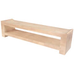 One-of-a-Kind Custom Design Coffee Table Clad in Stingray by Campion Platt