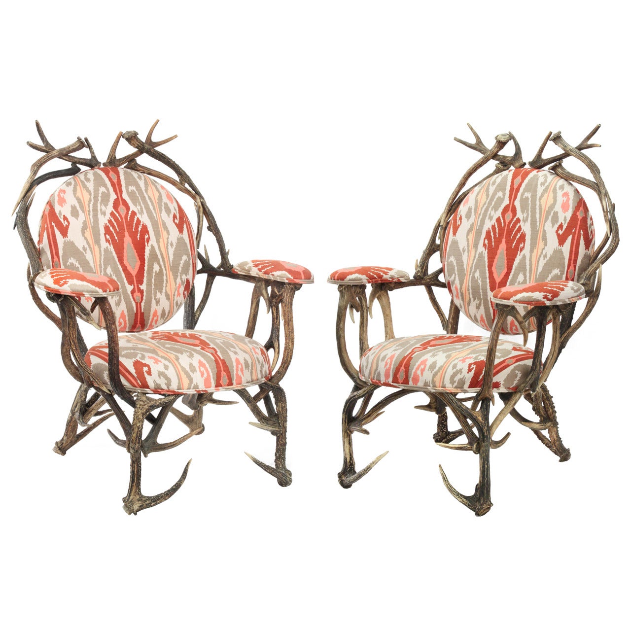 Mod White Fiberglass Pair of Chairs, 1970s at 1stDibs