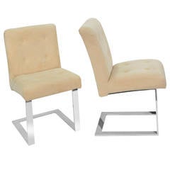 Pair of Rare Cantilevered Chairs by Paul Evans