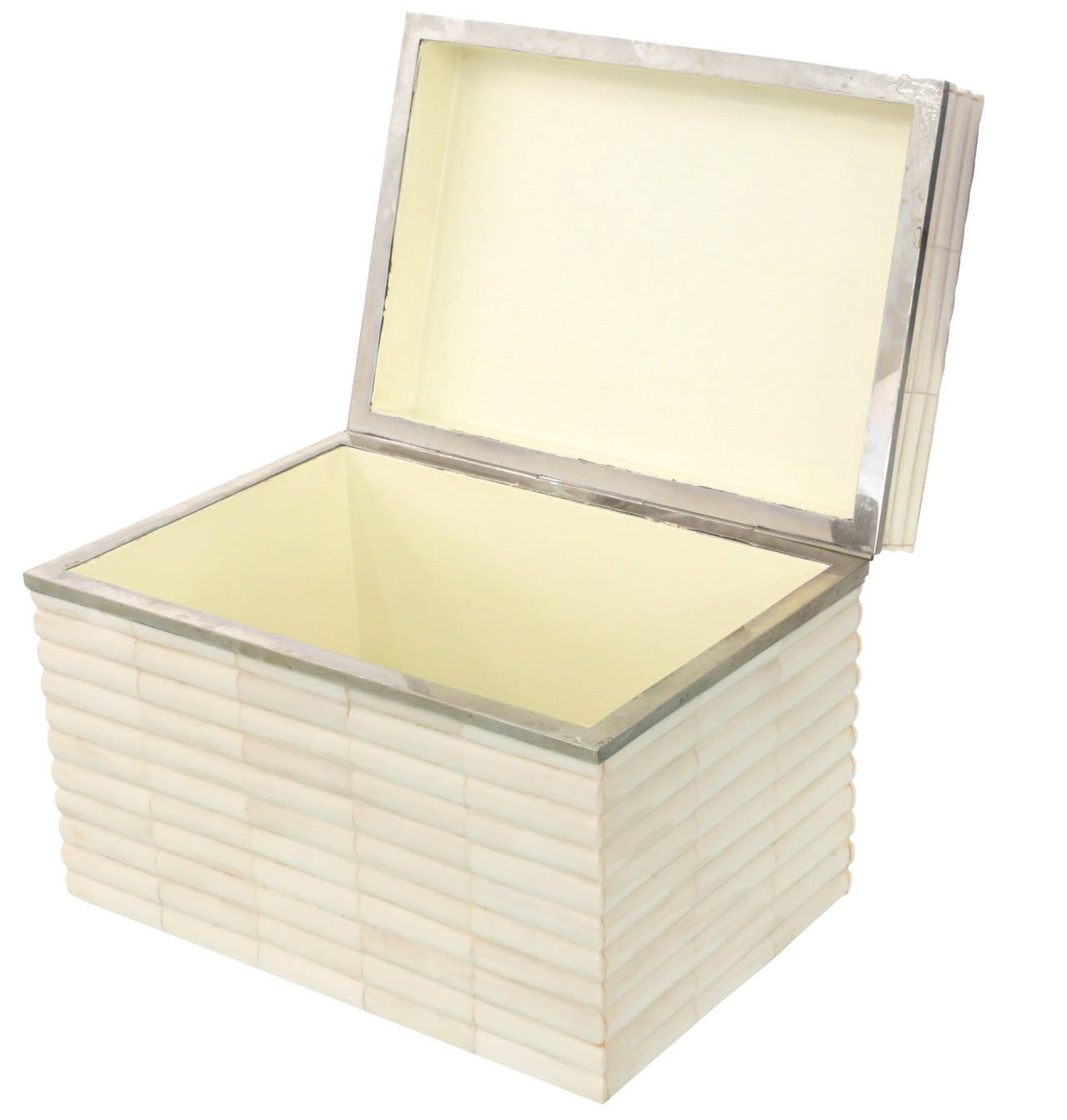 American Elegant Box Covered in Lacquered Bone