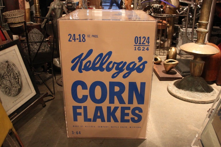Contemporary AN AWESOME PAIR OF WARHOL INSPIRED KELLOGG'S CORN FLAKES BOXES