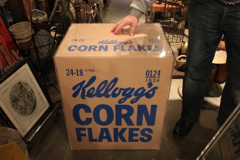 American AN AWESOME PAIR OF WARHOL INSPIRED KELLOGG'S CORN FLAKES BOXES