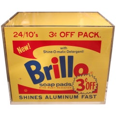 A Unique Silkscreened Brillo Box Inspired By Andy Warhol