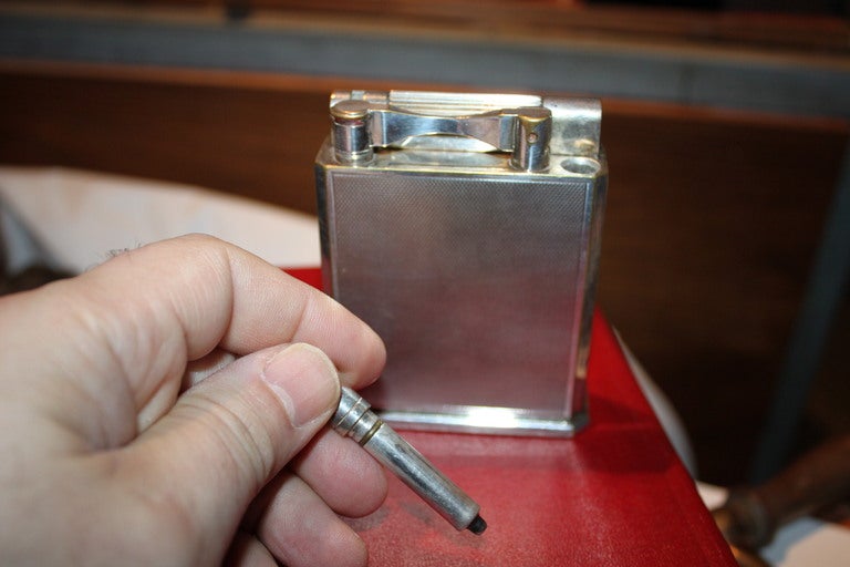 Rare Giant Dupont Jeroboam Table Lighter Made For Hermes In Excellent Condition For Sale In New York, NY