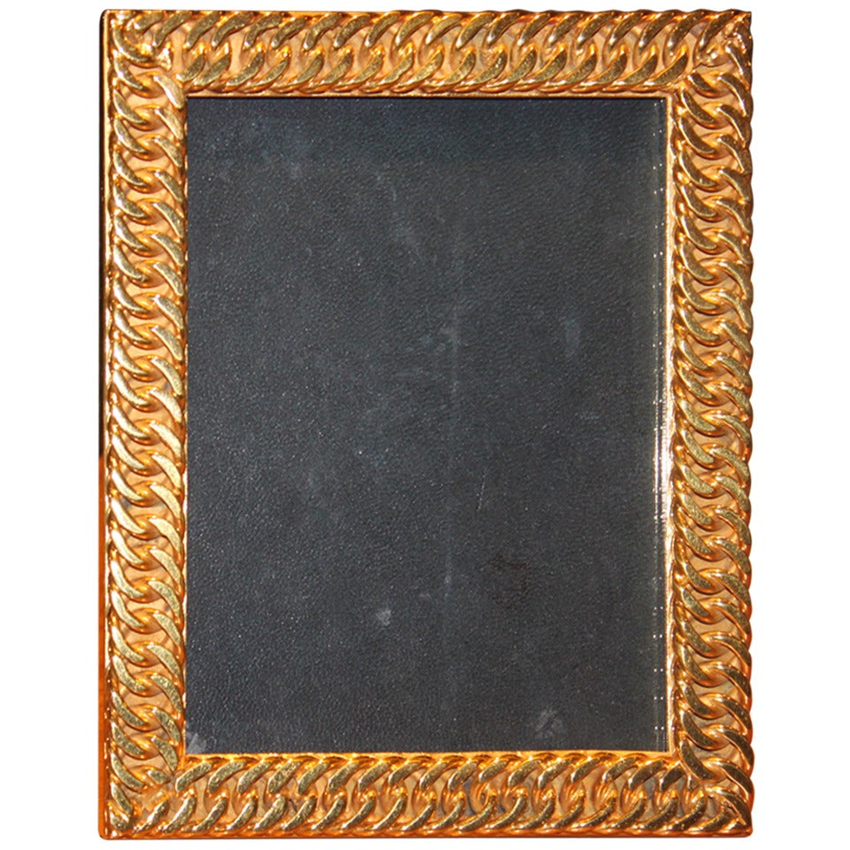 Rare Hermes Chain Link Picture Frame